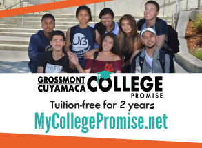 Grossmont Cuyamaca College Promise, Tuition-free for a year, MyCollegePromise.net