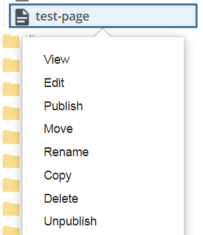 screenshot of context menu with 'Delete' displayed