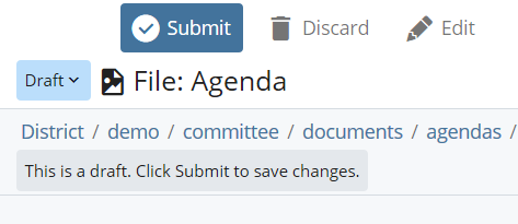 screenshot of file title as 'Agenda'