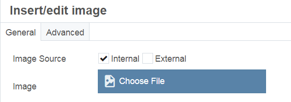 screenshot of Choose File field