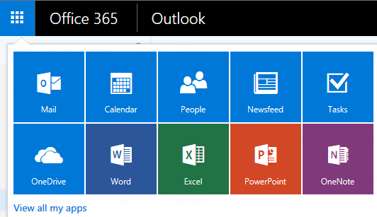 waffle and Office 365 apps
