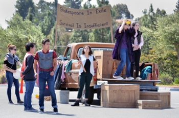 Grossmont College theater students in Shakespeare in Exile