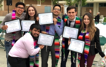 group of Latinx students